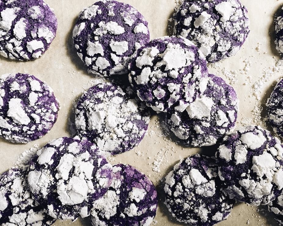 Yummy Ube Crinkle Cookies